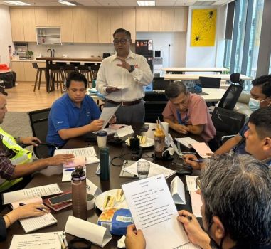 Emergency Management Team training.